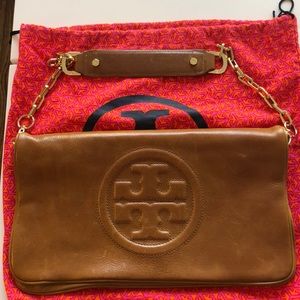 Tory Burch leather envelope purse with strap